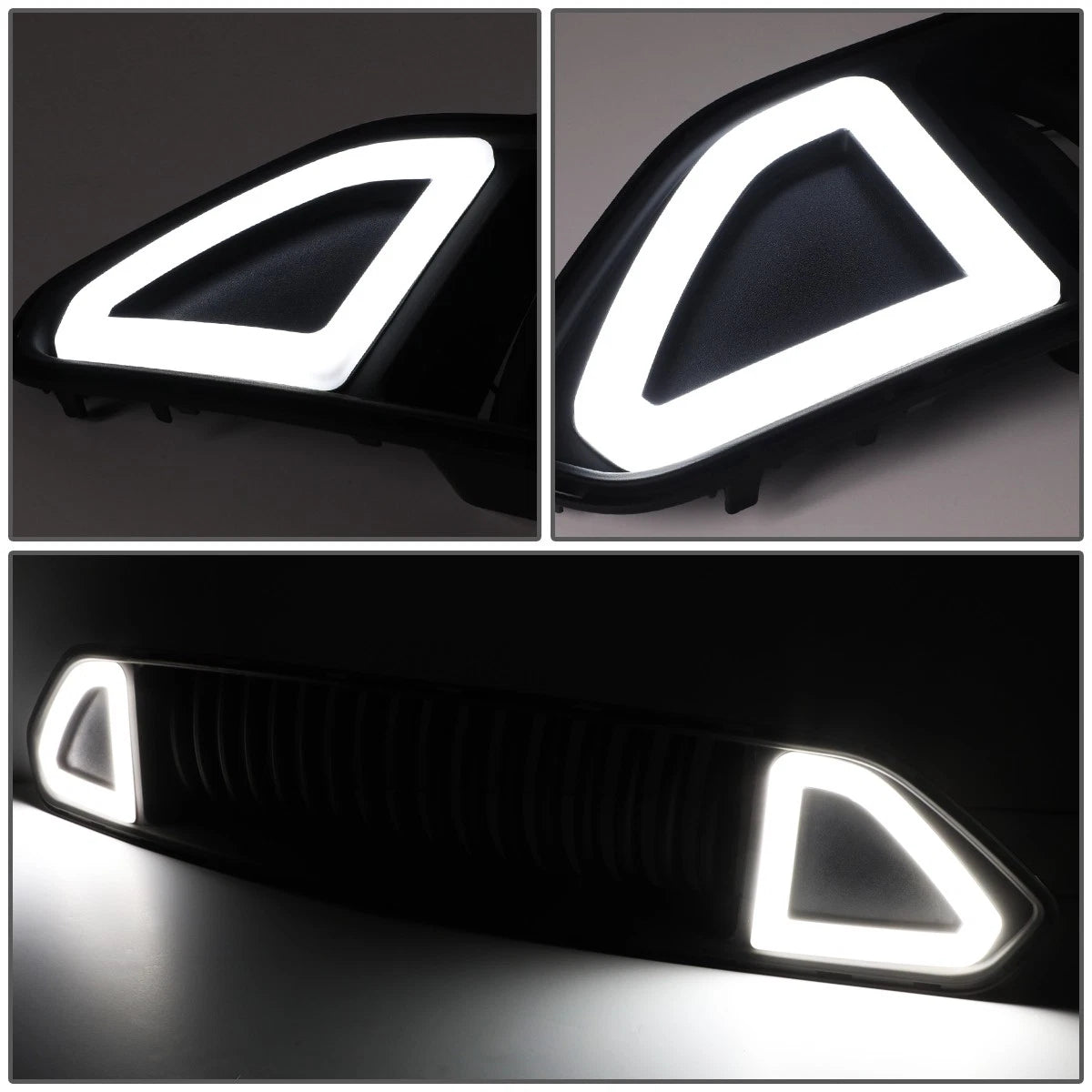 Vertical Look LED DRL Front Upper Bumper Grille for Ford Mustang (2018–2020)
