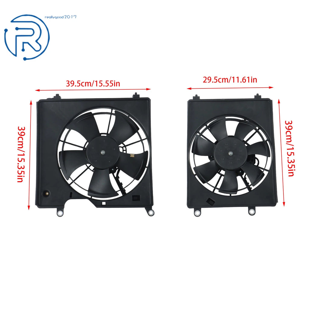 2X A/C Condenser Fan Assembly for Acura ILX (2016–2021)