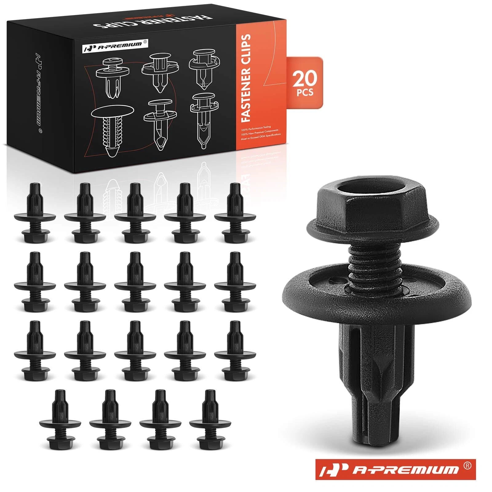 20x Splash Shield Push-Type Retainer Clips for Honda CR-V Civic (2007–2021)