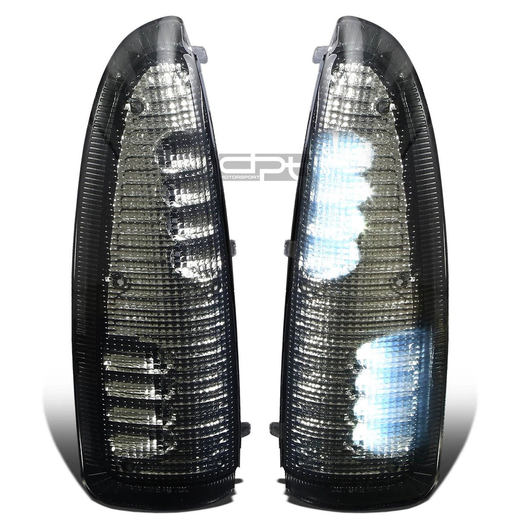 Smoked White LED Tow/Side Mirror Running+Signal Light for Ford Superduty (2000–2007)