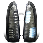 Smoked White LED Tow/Side Mirror Running+Signal Light for Ford Superduty (2000–2007)