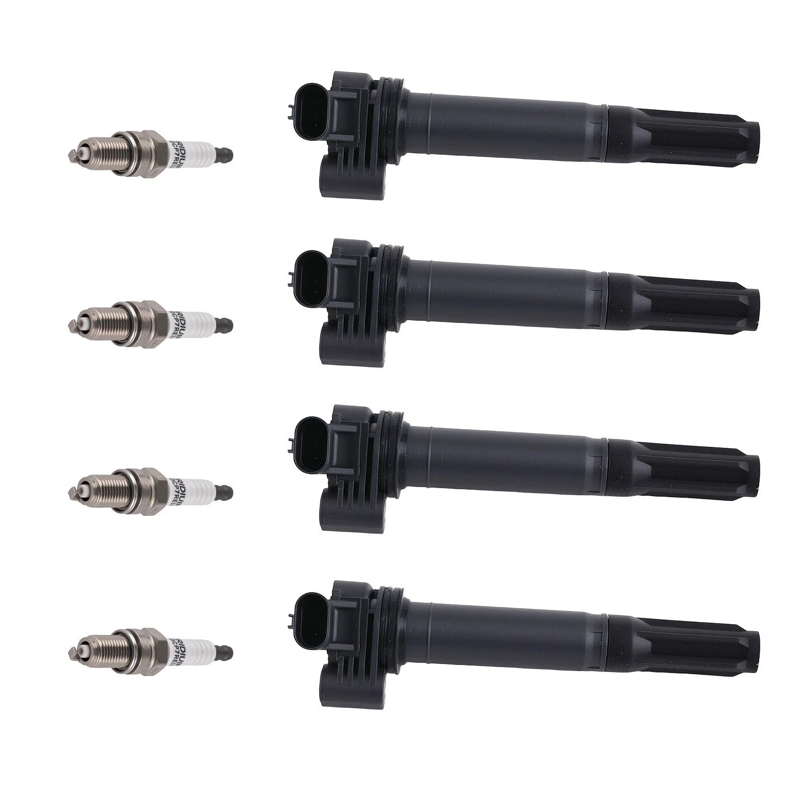 Set of 4 Ignition Coils UF649 for Fiat 500 1.4L (2012–2017)