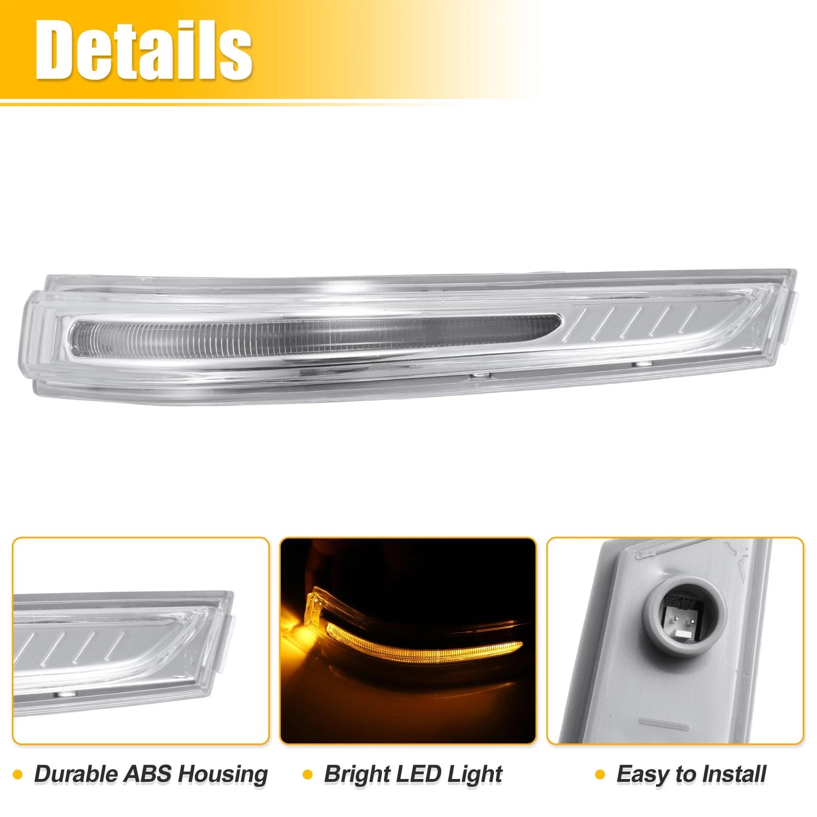 1 Pair Turn Signal Light for Hyundai Santa Fe (2014–2019)