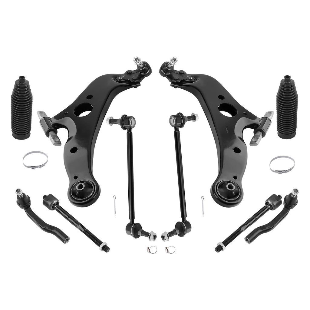 12X Front Struts Lower Control Arm Sway Bar Link for Toyota Sienna (2004–2010)