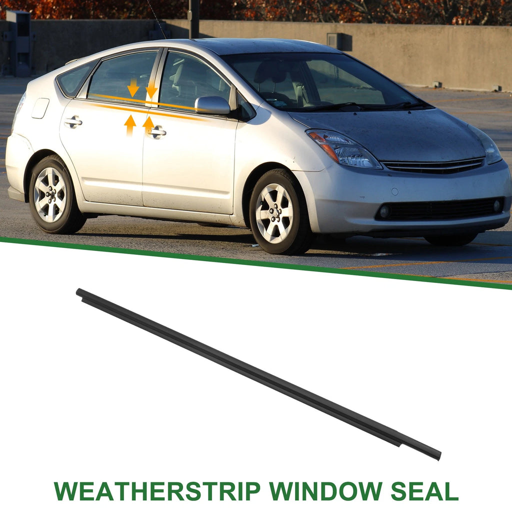 1pc Front Right Weatherstrip Window Seal No. 7571047010 for Toyota Prius (2004–2009)
