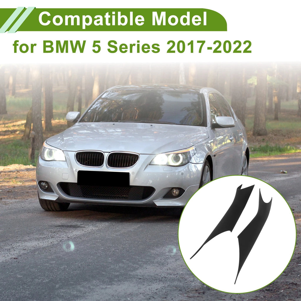 Door Panel Handle Pull Trim Cover for BMW 5 Series (2017–2022) Black