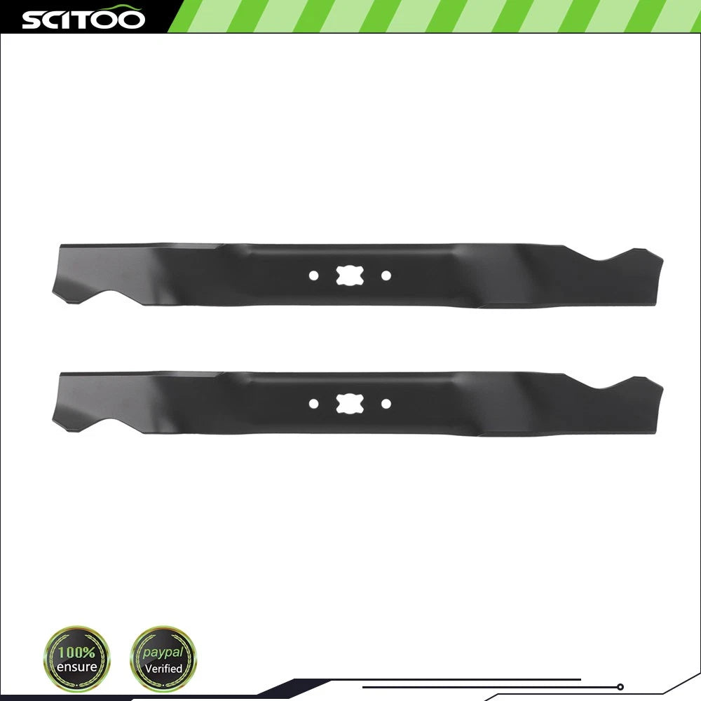 2 Mower Blades for MTD Cub Cadet Troy-Bilt 21" Cut (Replaces 742-04100 742-0741)