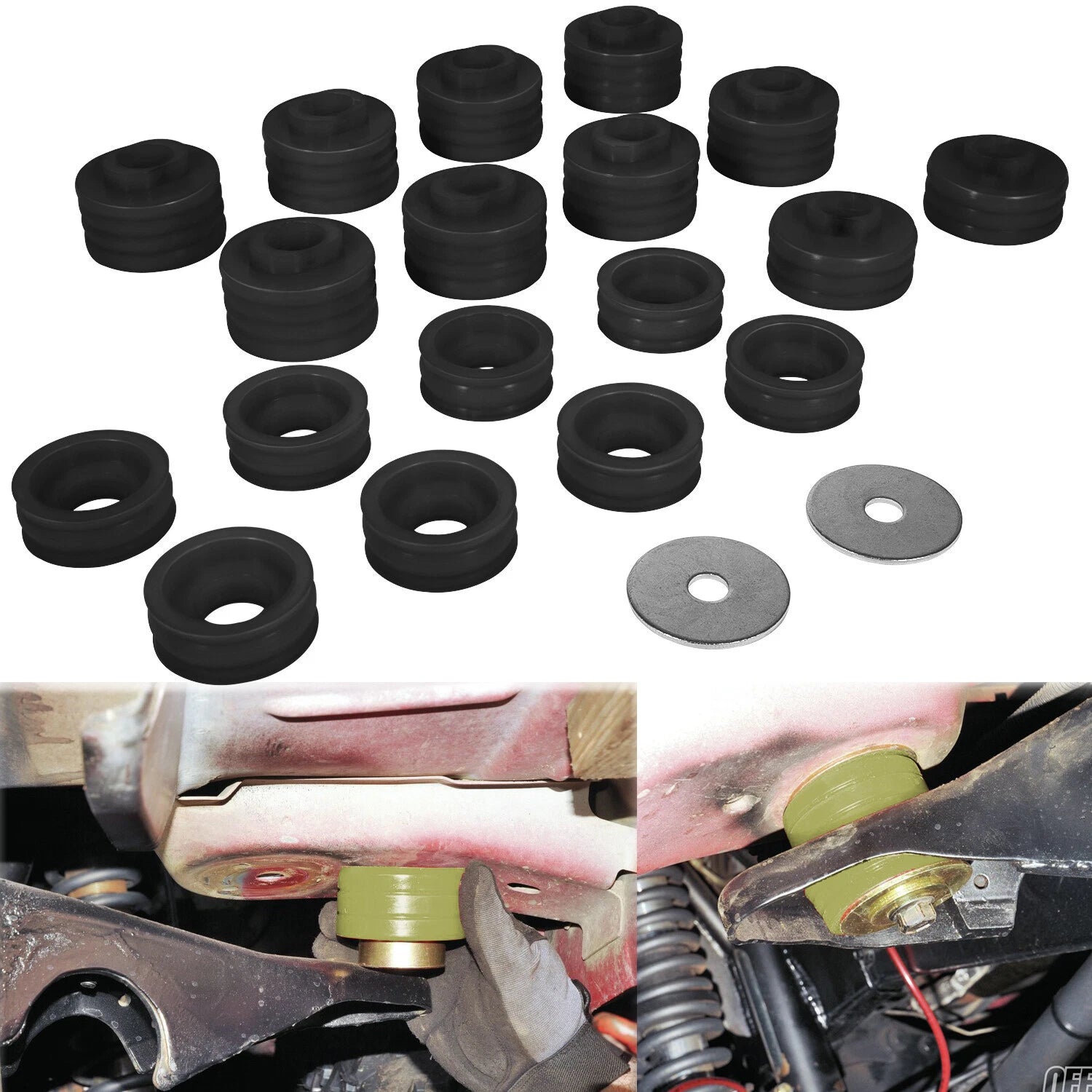 Body Cab Mount Bushing Kit for Ford F250 F350 Super Duty (1999–2018) KF04050BK
