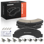 Set of 4 Front Ceramic Brake Pads for Chevy LCF 3500 (2003–2009)