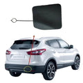 Tow Hook Eye Covers for Nissan Qashqai (2014–2023) - Black