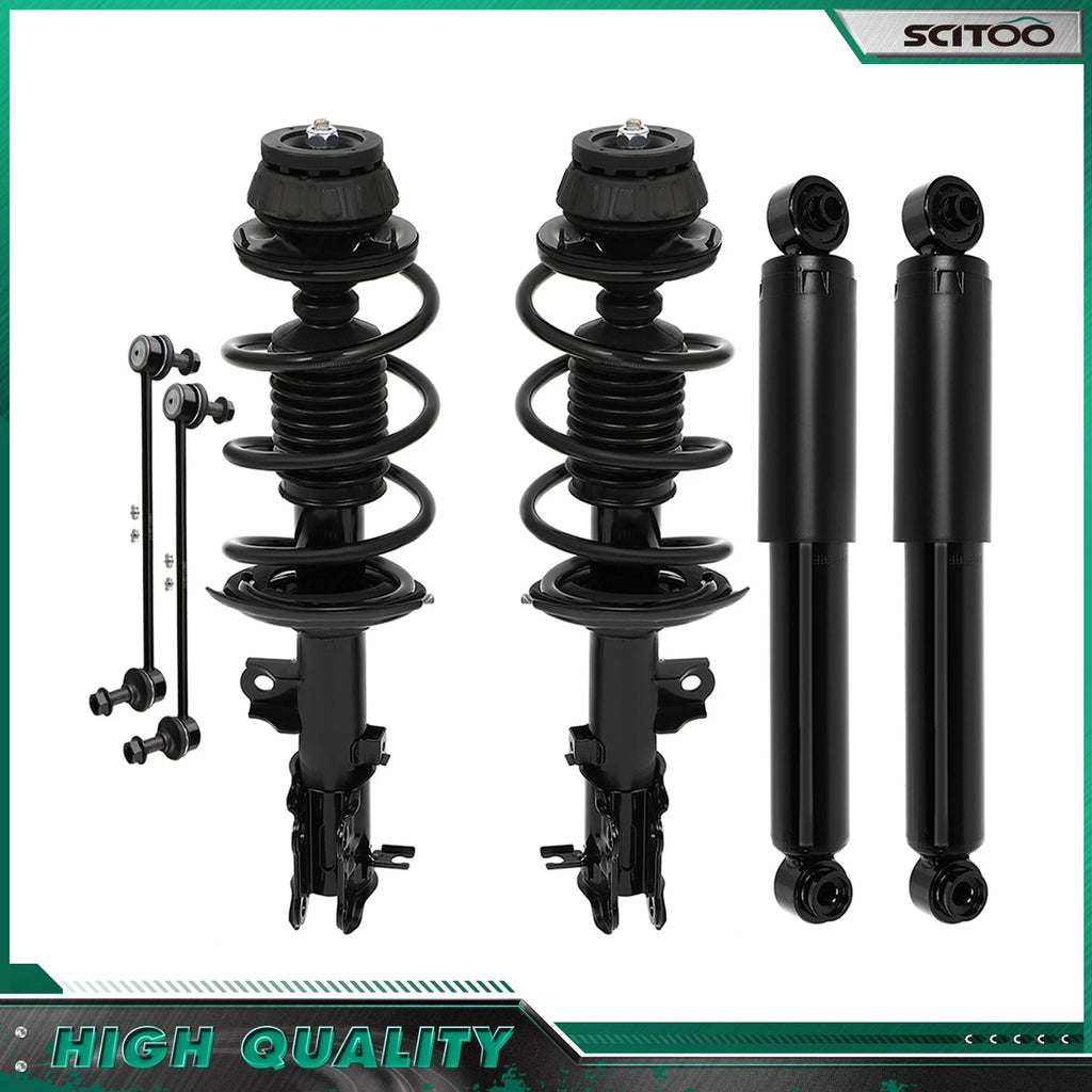 Front Struts & Coil Spring Rear Shocks Sway Bars for Hyundai Accent (2012–2017)