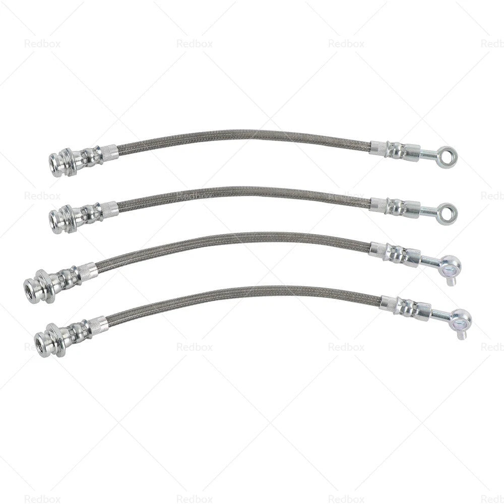 Braided Brake Line Hose Set for Nissan Patrol GQ Y60 (1988–1997)