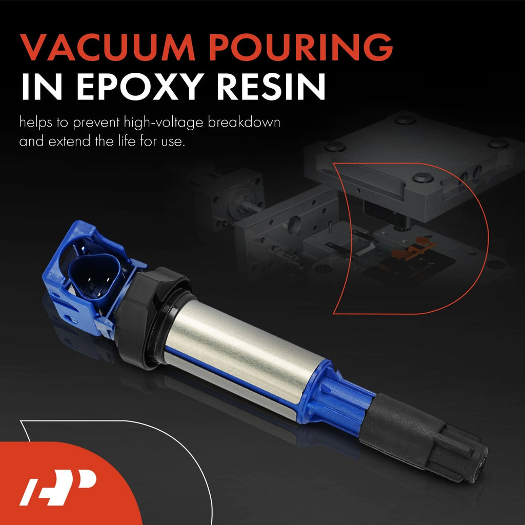 8x Blue Ignition Coil for BMW X5 545i 550i 645Ci 650i 745i 750i (2000–2006)
