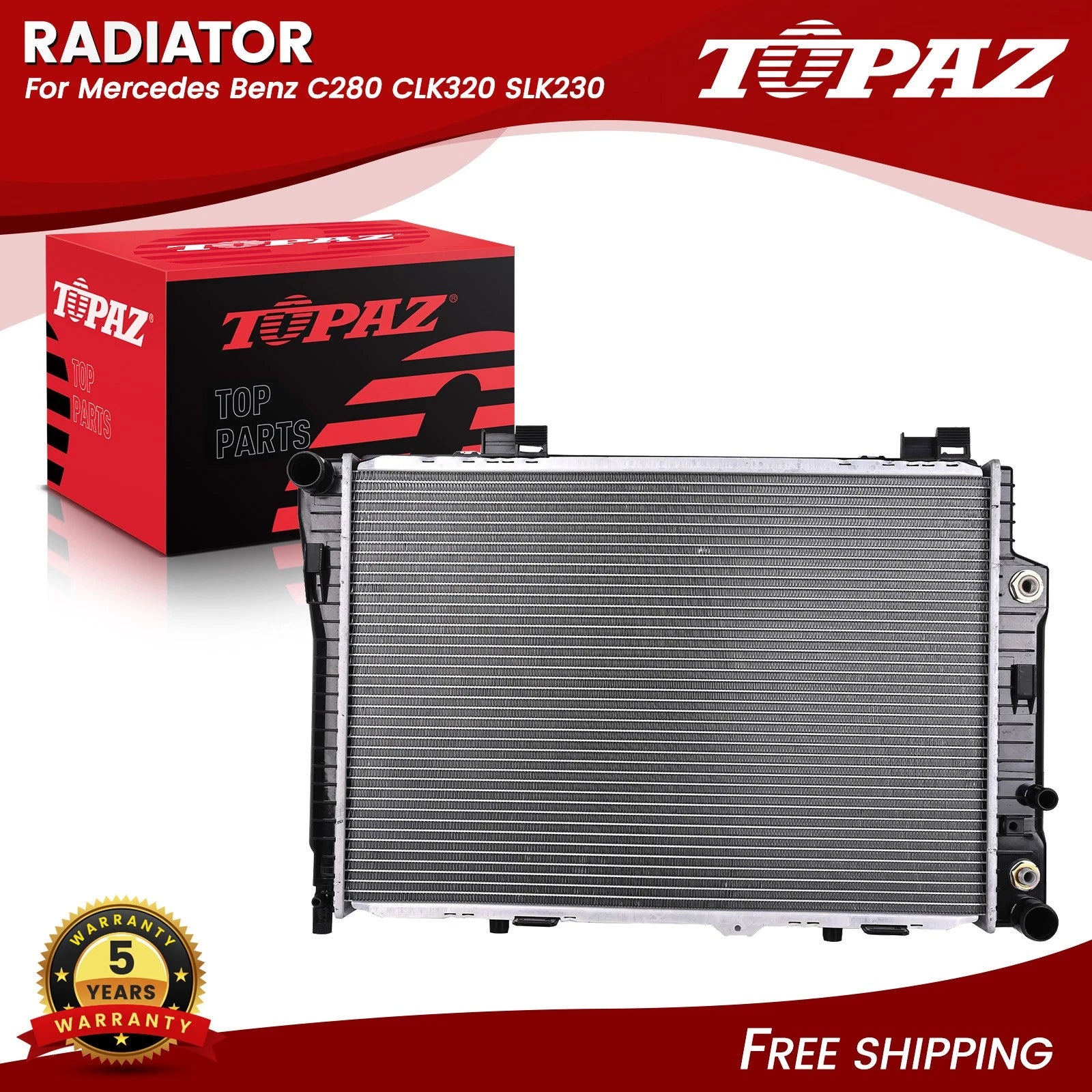 Radiator for Mercedes Benz C280 CLK320 SLK230 (1998–2004)