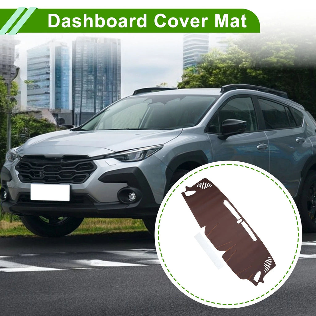 Dashboard Cover for Subaru Crosstrek (2024) Dash Cover Mat Carpet Brown