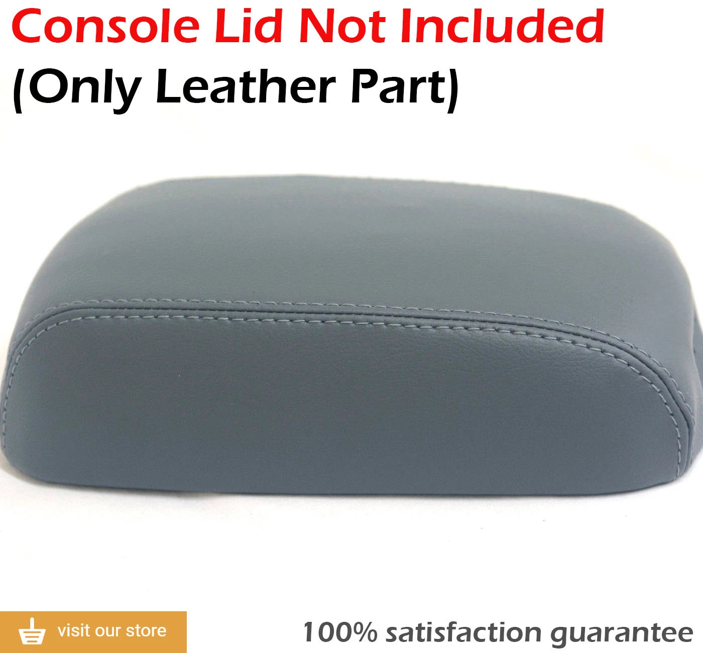 Center Console Armrest Cover for Kia Optima (2004–2008) Gray Leather