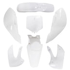 Fender Fairing Kit for Kawasaki KX65, KLX110, DRZ110, Suzuki RM65 (White)