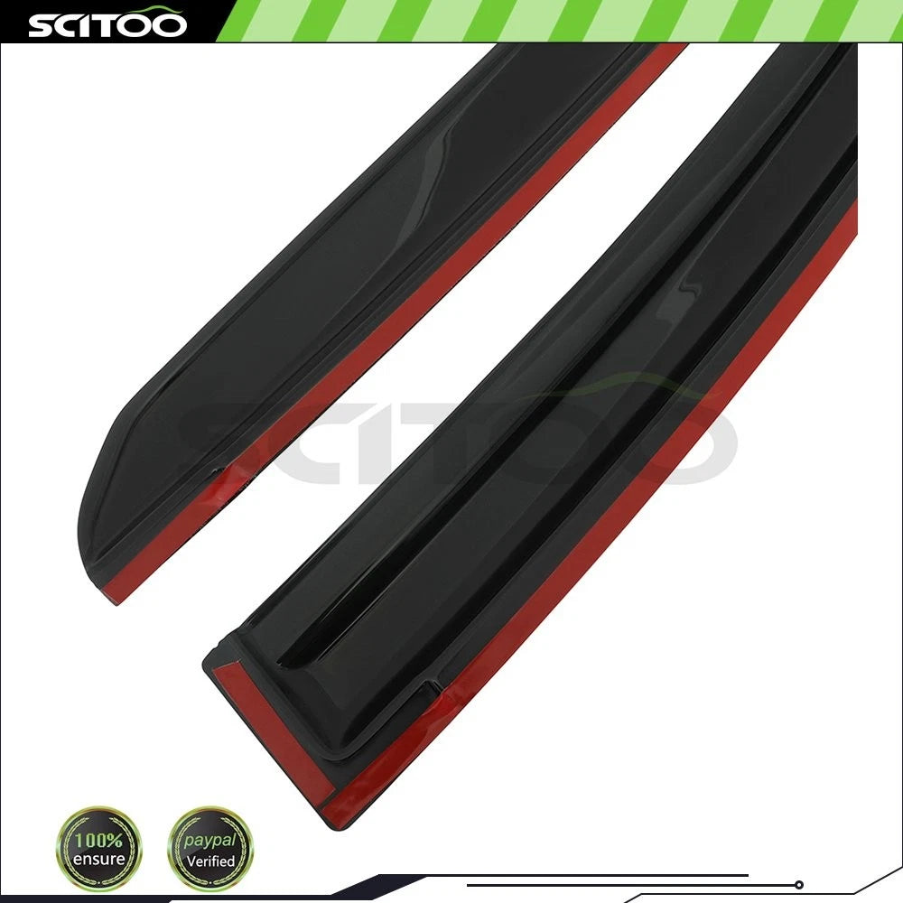 Set of 4 Window Visor Shade Vent Rain Guards for Toyota Corolla (2014–2019)