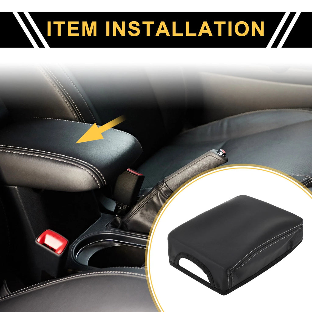 Center Console Lid Armrest Cover for Toyota Tacoma (2016–2020) Anti-Scratch Black Gray
