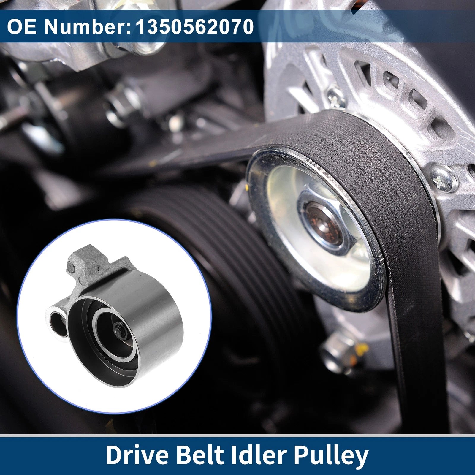 Drive Belt Idler Pulley for Toyota Tundra (2000–2004) No. 1350562070