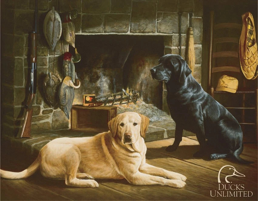 Vintage Replica Tin Metal Sign for Duck Unlimited Hunter Labrador Retriever (1038)