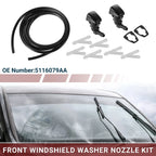 Windshield Washer Nozzle Set for Chrysler 300 (2005-2010) with Hose & Connectors