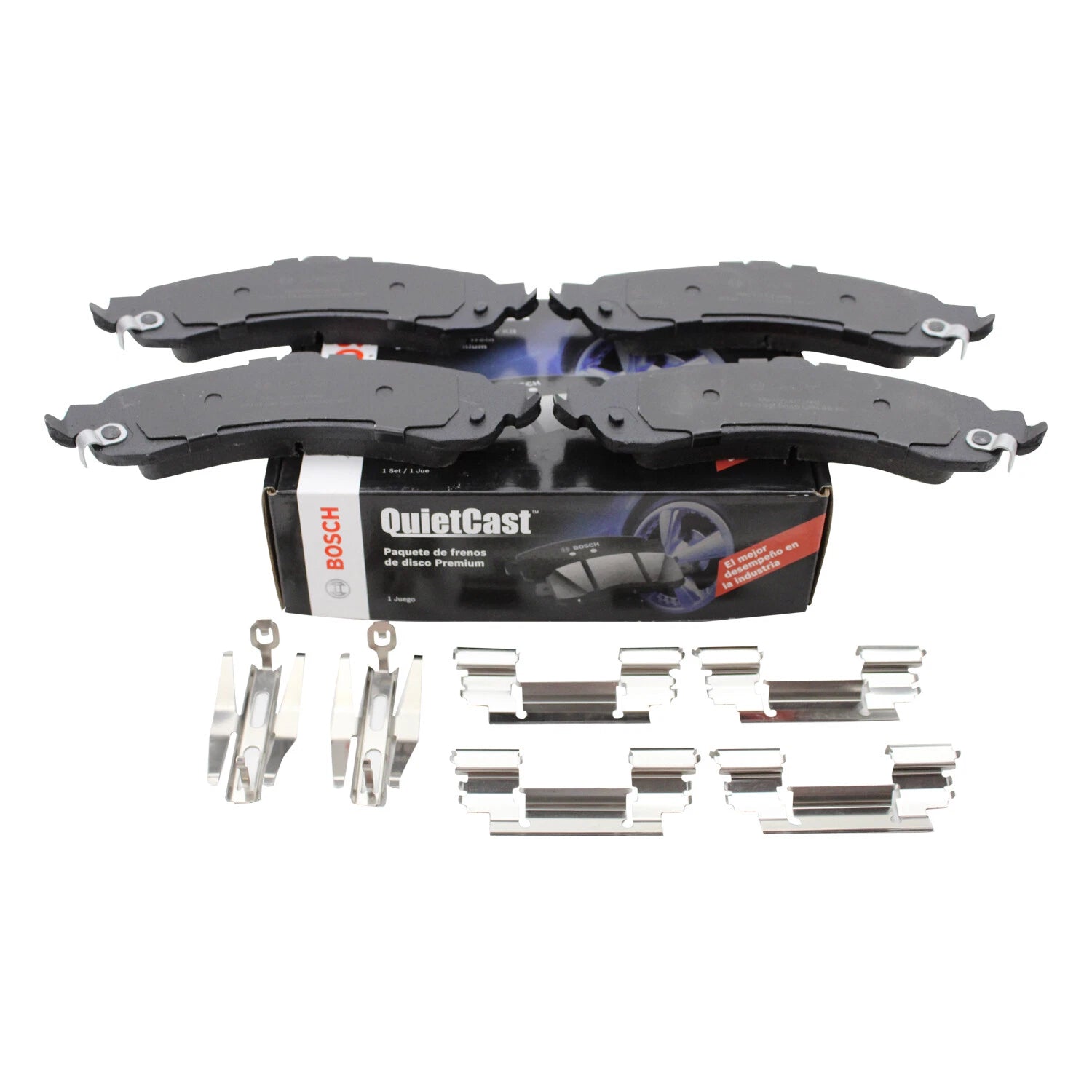 Bosch QuietCast Rear Ceramic Brake Pads for Escalade ESV EXT Tahoe Yukon XL 1500 (2007–2014)