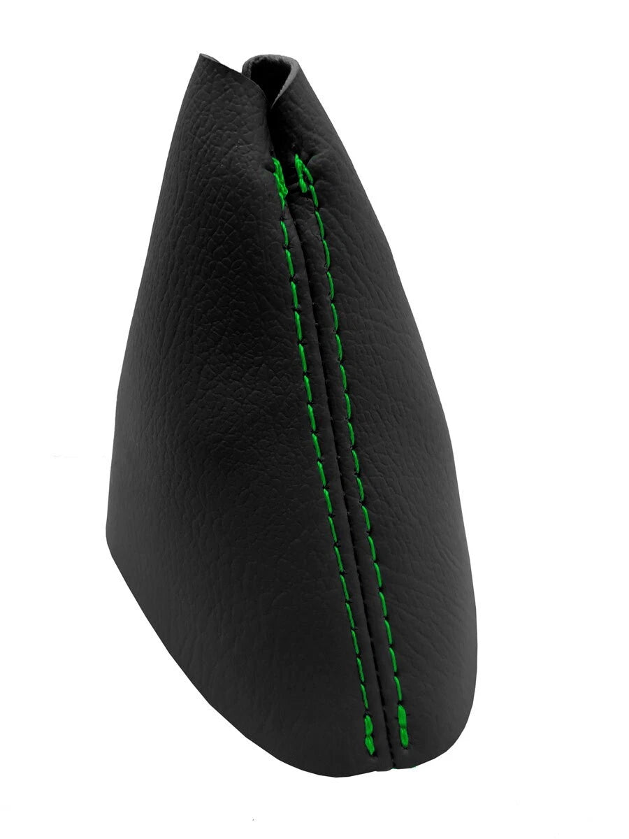 Leather Automatic Shift Boot Cover for Ford F150 (2015–2020) Green Stitch