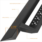 Rear Step Bumper Face Bar for Ford F-150 Fleetside (2004–2006) Black
