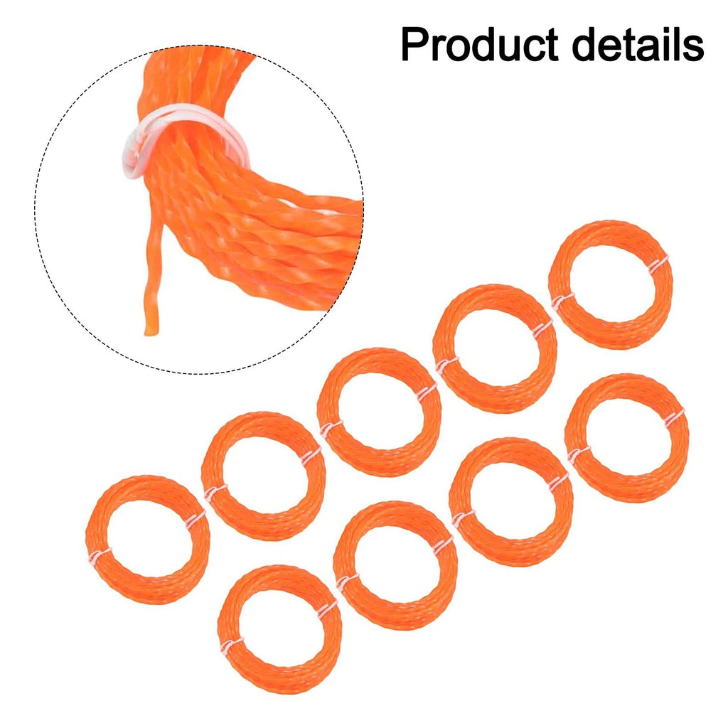 9 Pack Trimmer Line 0.080" Diameter 126ft for Cordless Lawn Equipment