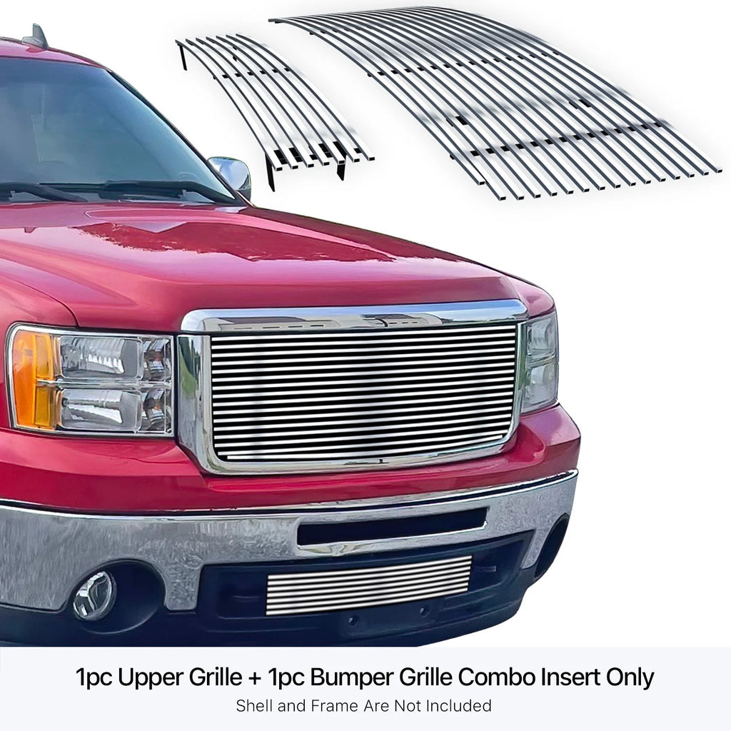 Stainless Billet Grille Combo for GMC Sierra 1500 (2007-2013)