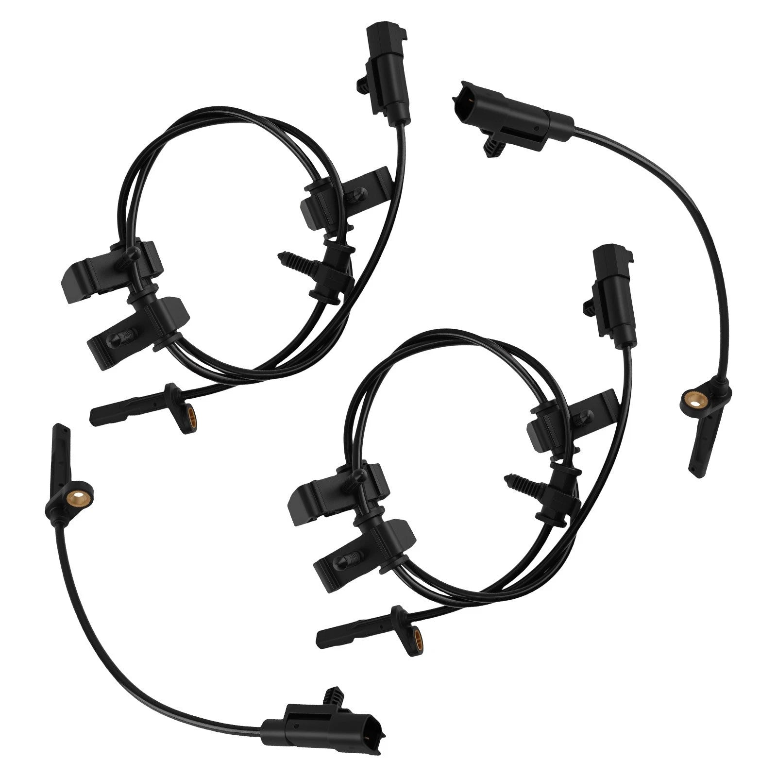 Set of 4 ABS Wheel Speed Sensors for Cadillac SRX, Saab 9-4X (2010–2016)