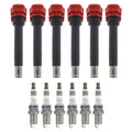 Set of 6 Ignition Coils & NGK Ruthenium HX Spark Plugs for Audi A4 Q5 Q7 (2009–2016)