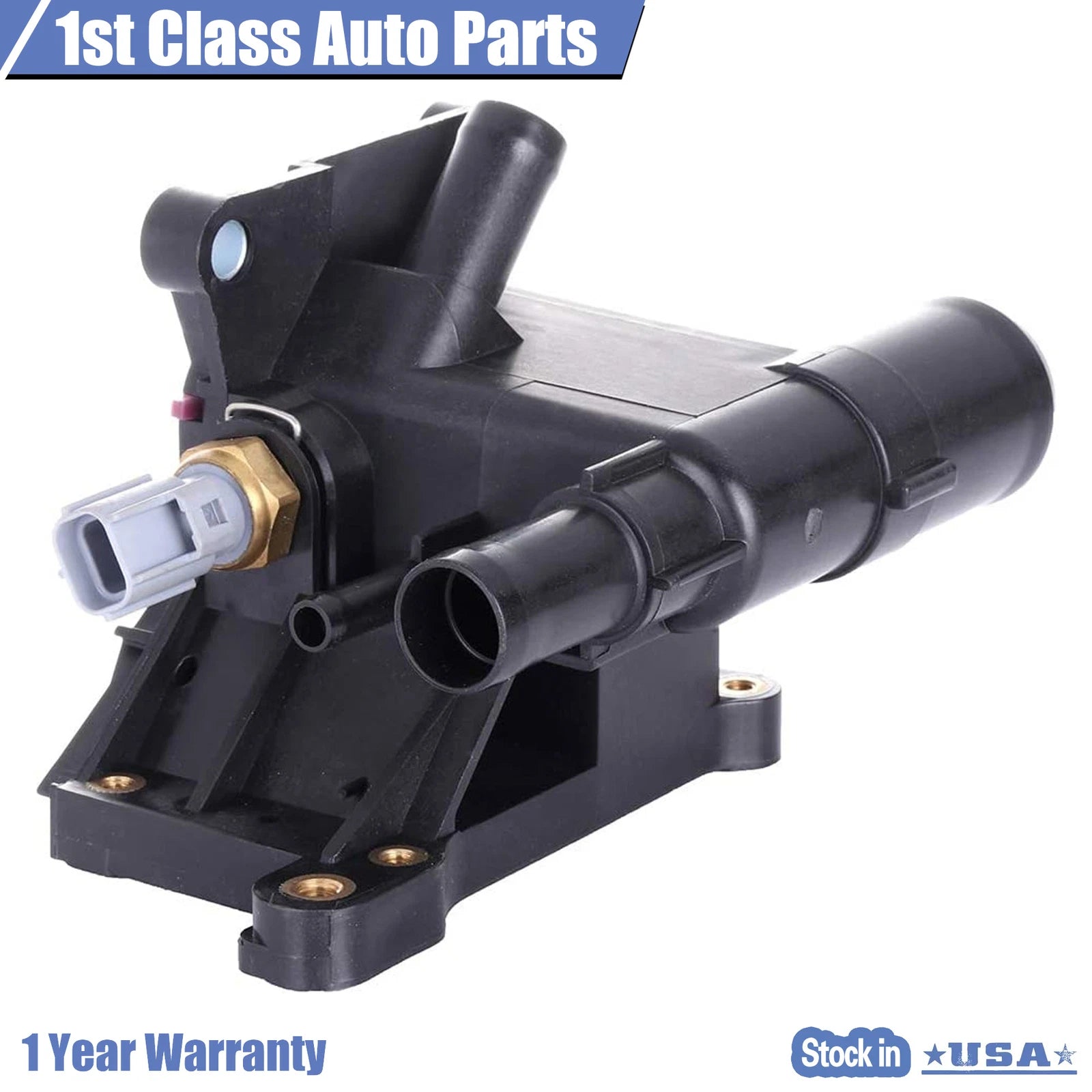 Engine Coolant Water Outlet with Sensor for Mazda 3 6 (2006–2013)