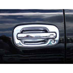 Door Handle Covers for 1999-2006 GMC Sierra 1500 w/Pass Key (Chrome Set of 2)