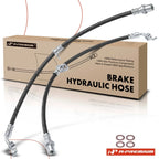 2X Rear Brake Hydraulic Hose for Subaru Forester (2015–2018) XV Crosstrek