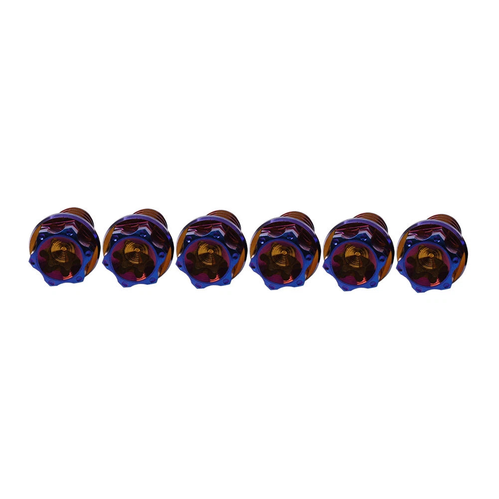 6X M6x30mm Torx Head Flange Screws for Motorcycle Bike Bicycle