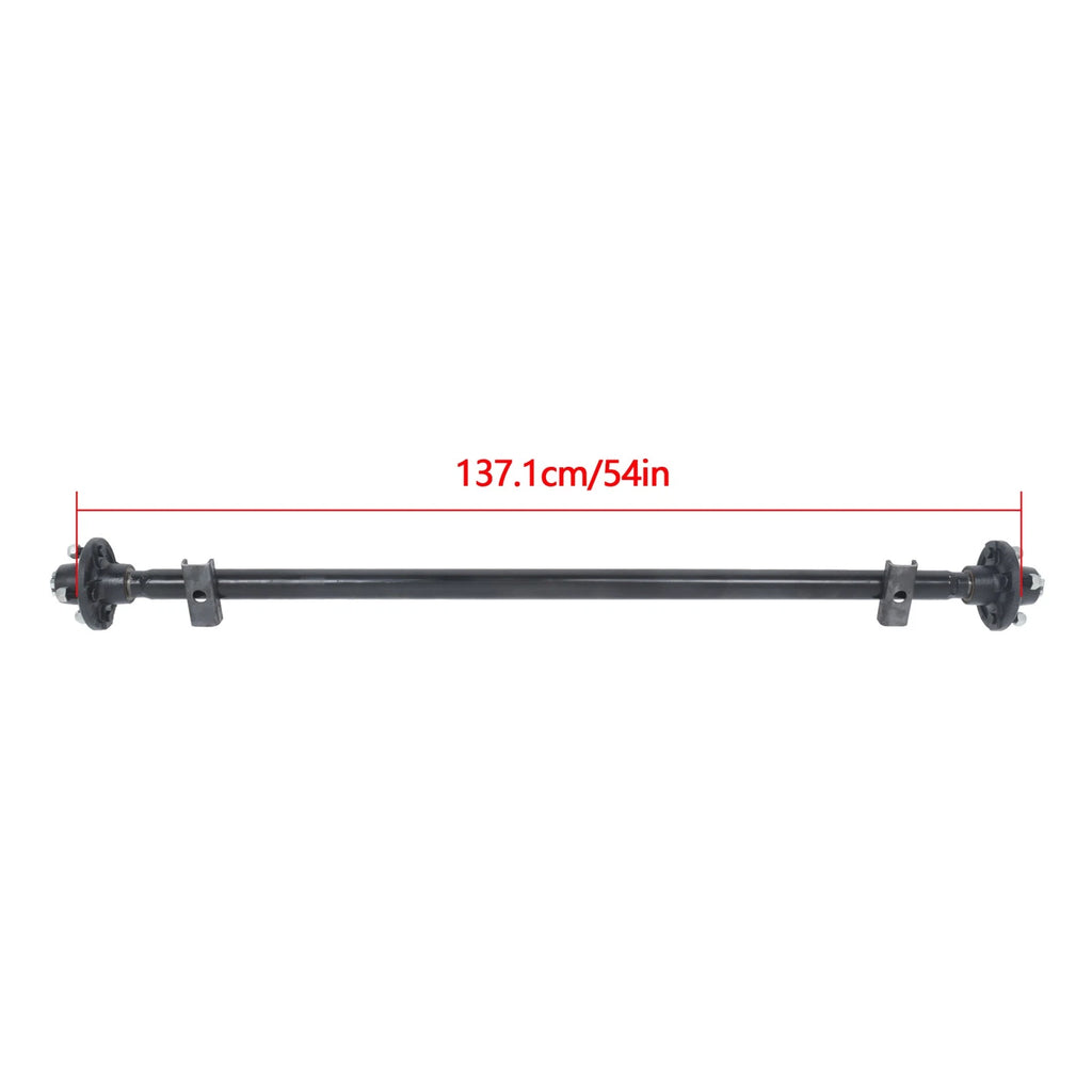 Trailer Axle 2000 lb 4 Lug 54" Hub Face Pitch with U-Bolt Kit
