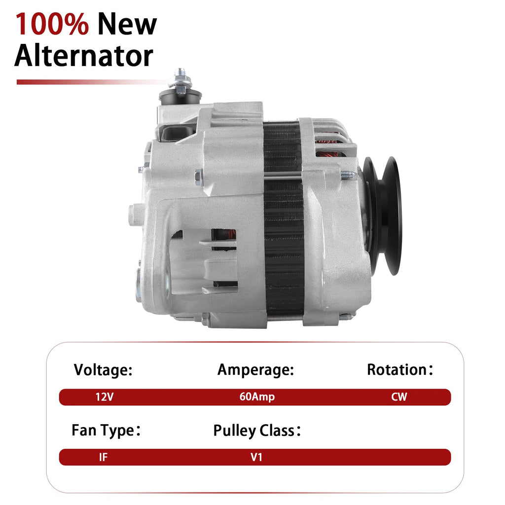 Alternator for Nissan D21 Pickup 1995-1997 (60Amp)