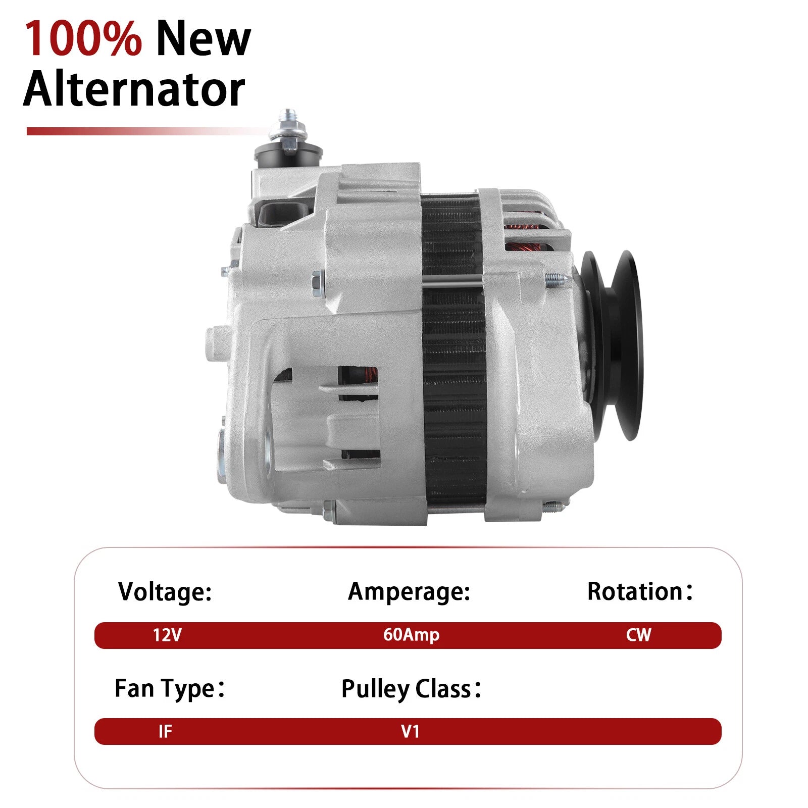Alternator for Nissan D21 Pickup 1995-1997 (60Amp)