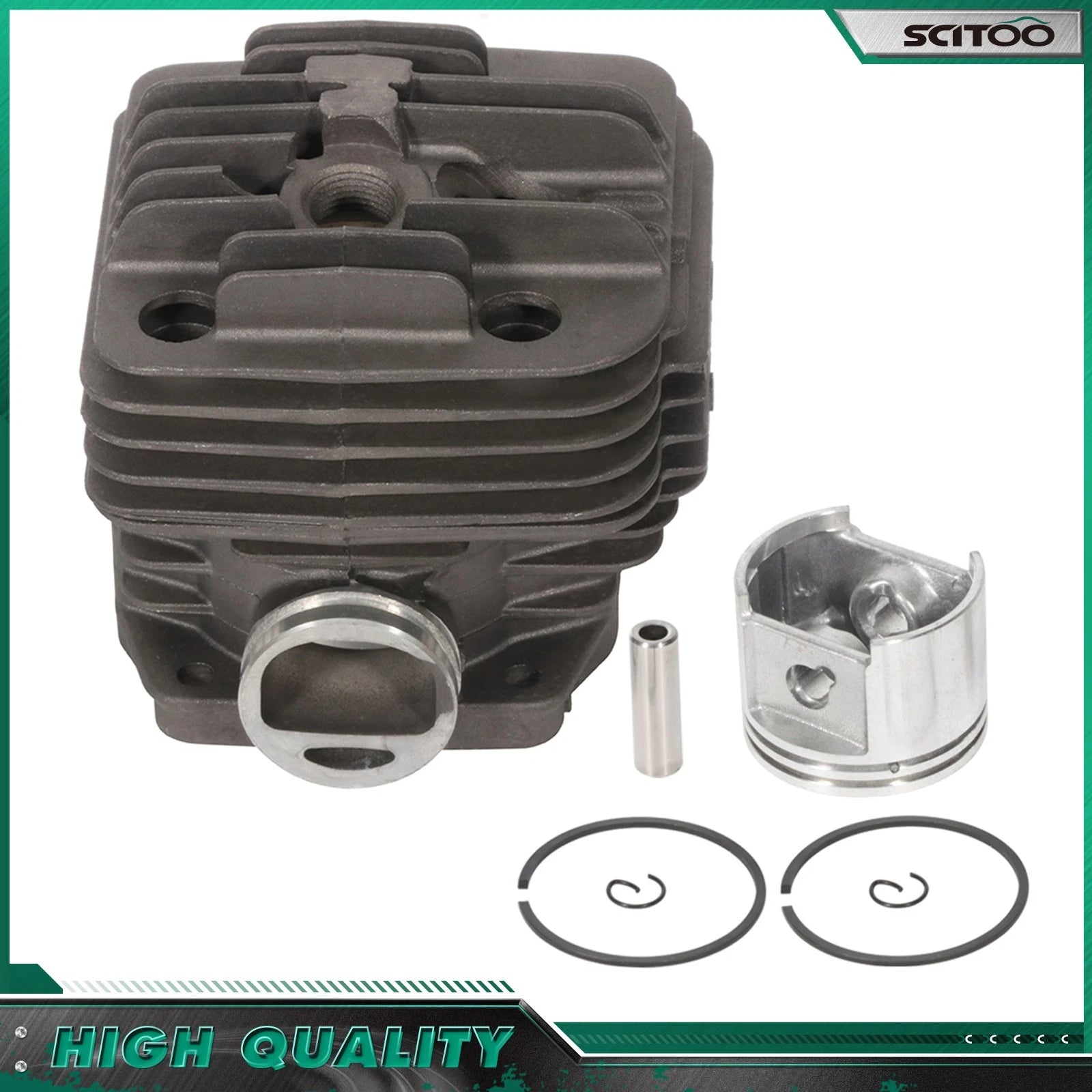 Cylinder Piston Kit & Rings for Stihl TS400 (2000–2015) 49mm