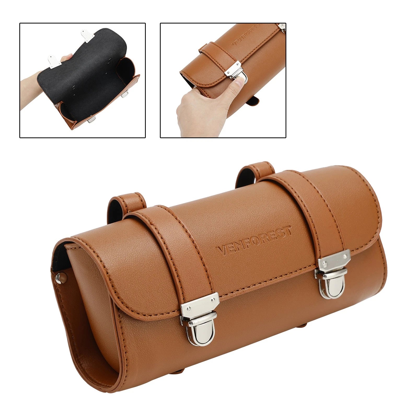 Front Bag Saddlebag Tool Bag for Motorcycle (Universal Fit)