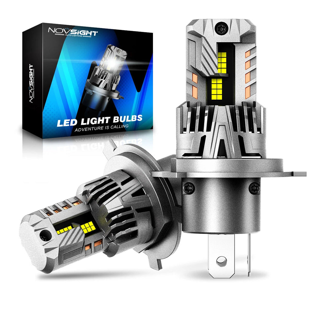 H4 LED Headlight Bulbs Kit for NOVSIGHT (60W 15000LM 6500K)