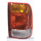Replacement Amber/Red/White Passenger Side Tail Light Lens/Housing