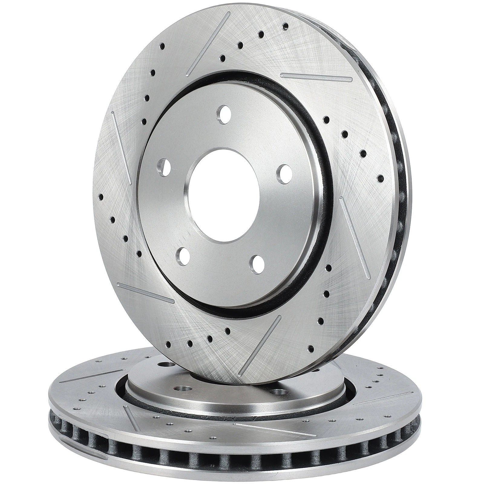 Front Drilled Slotted Brake Rotors for Volkswagen Routan (2009–2014)