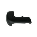 Replacement Black Poly Rear Driver Side Bumper End w/o Park Assist Sensor Holes