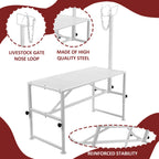 Adjustable Livestock Trimming Stand for Goat Sheep (51"x24")