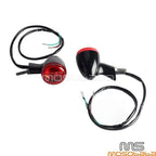 Bullet Taillights Red Brake Lights for Harley Sportster XL 1200 883 (92-22)