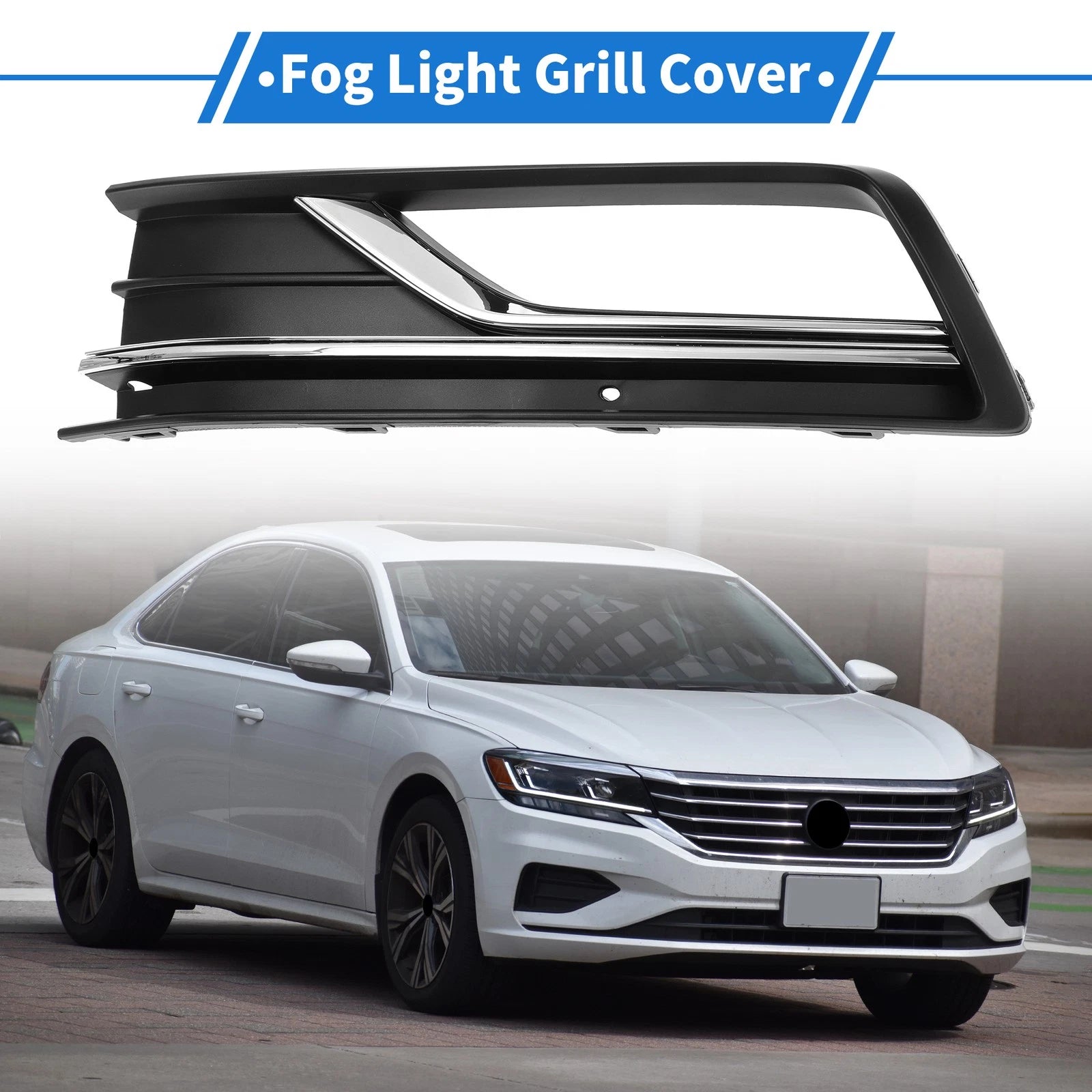 Fog Light Grill for Volkswagen Passat (2016–2018)