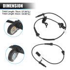 Set of 4 ABS Wheel Speed Sensors for Acura TLX (2015–2020)